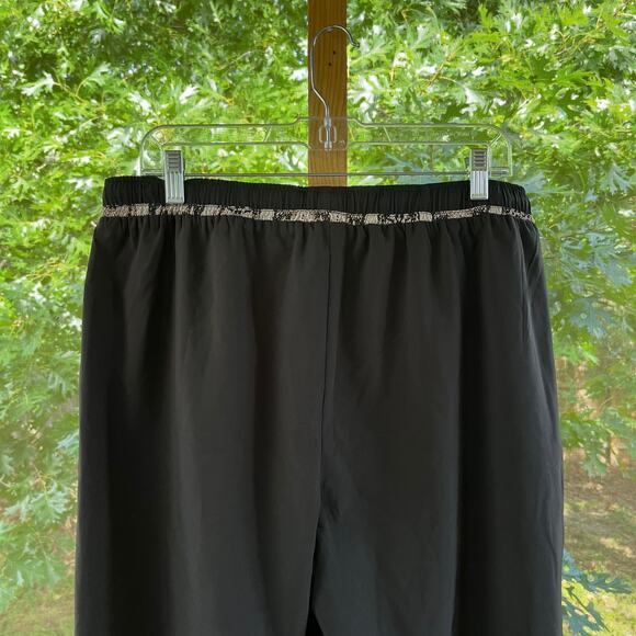 Allison Joy Evereve Liza Snake Side Piped Jogger Black Size L. NEW - Picture 3 of 11